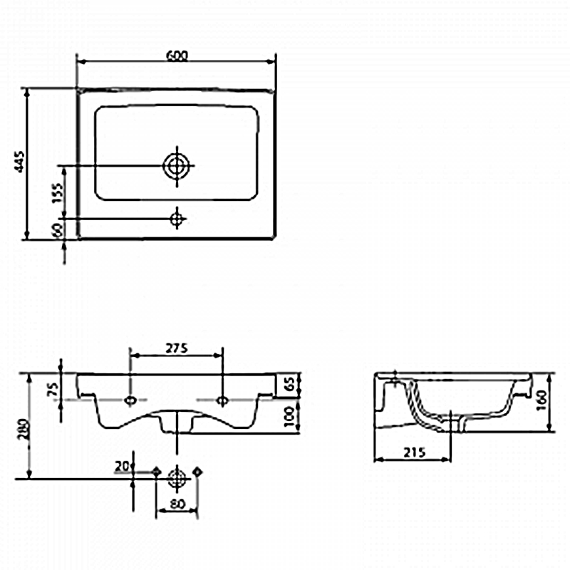 Умивальник 60 см Crea (CCWF1007318215), Cersanit - Зображення 158052-d38f3.jpg
