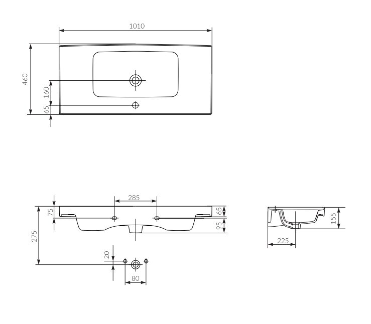 Умивальник  100 см Crea (CCWF1007338215), Cersanit - Зображення 158088-a511e.jpg
