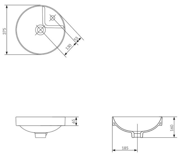 Умивальник 38 см D Crea  (CCWT1000343927), Cersanit - Зображення 158152-3b555.jpg