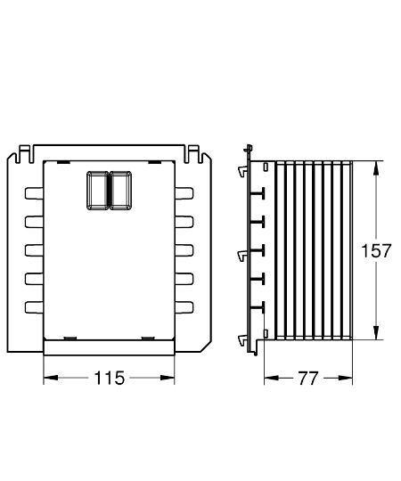 Короб для кнопки зливу (40911000), Grohe - Зображення 158507-4df30.jpg
