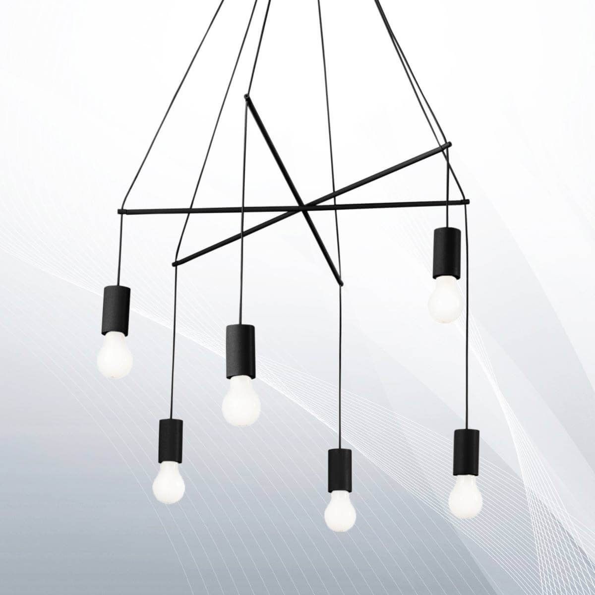 Люстра POP SP6 NERO (158815), IDEAL LUX - Зображення