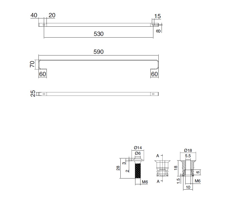 Тримач для рушника Teorema 2.0 (10042), SCARABEO - Зображення 159080-425f1.jpg