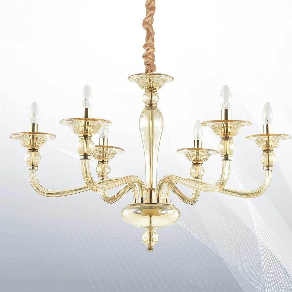 Люстра DANIELI SP6 AMBRA (159942), IDEAL LUX - Зображення