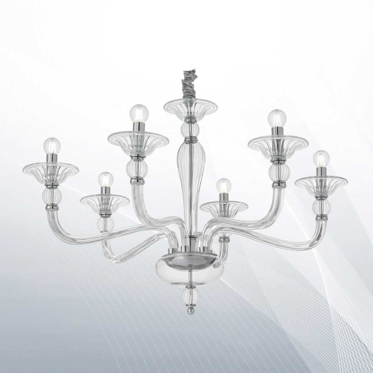 Люстра DANIELI SP6 TRASPARENTE (159959), IDEAL LUX - Зображення 159959.jpg