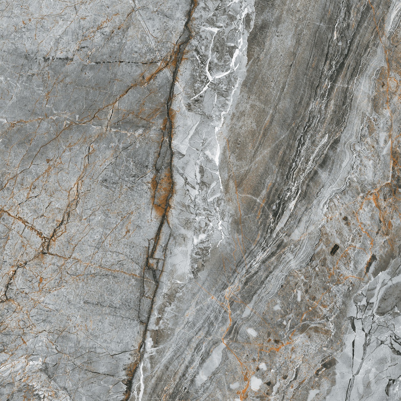 Плитка керамогранитная 6060205072-G Allure Сірий 600x600 Intercerama - Зображення