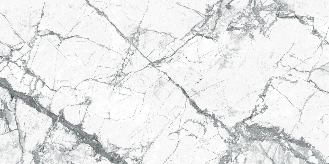 Плитка керамогранитная 12060209071-L Statuario Светло-серый 600x1200 Intercerama - Зображення