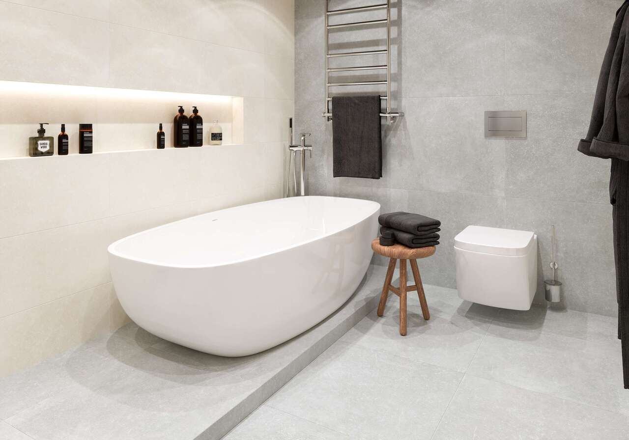 Плитка керамогранітна 442580 Stonehenge Сірий RECT 600x600x8 Golden Tile - Зображення 160725158-e828b.jpg