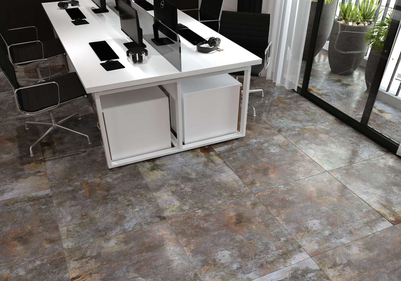 Плитка керамогранітна 782580 Metallica Сірий RECT 600x600x8 Golden Tile - Зображення 160725159-8653a.jpg