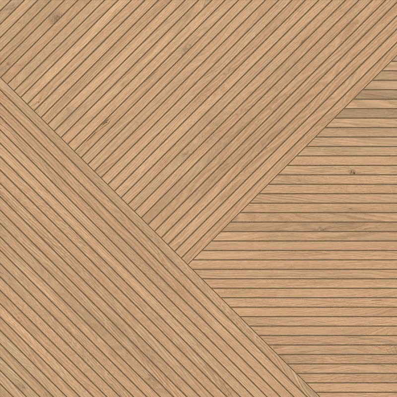 Плитка керамогранітна AX4O Log Icon Oak Modern Frame 2 MAT 600x600 Atlas Concorde - Зображення