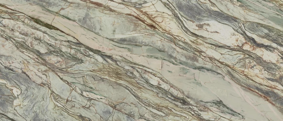 Плитка керамогранитная Abstract Green SZKL RECT POL 1198x2798 Paradyz - Зображення