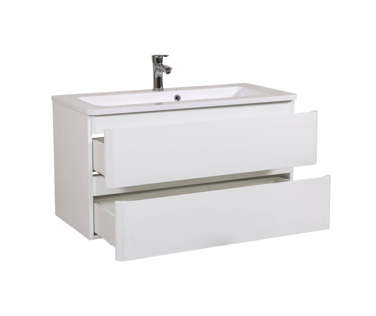 Шафка з умивальником підвісна Акцент Альфа 100, Аква Родос - Зображення 162474-28b03.jpg