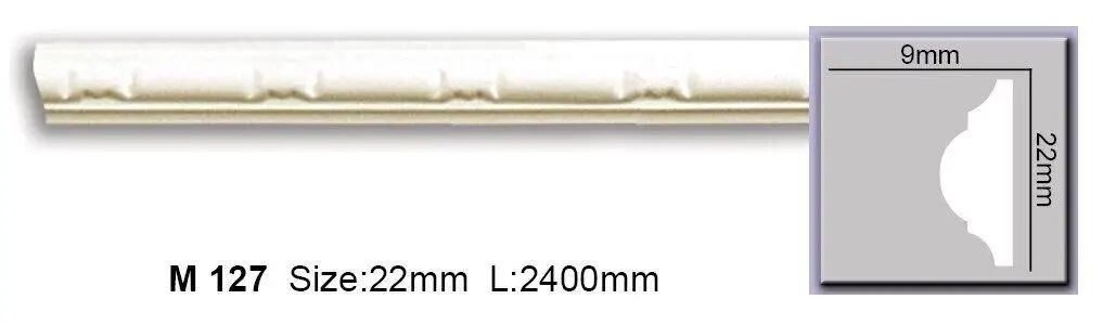 Молдинг с полиуретановым орнаментом Harmony (M 127 Flexi), ELITE DECOR - Зображення