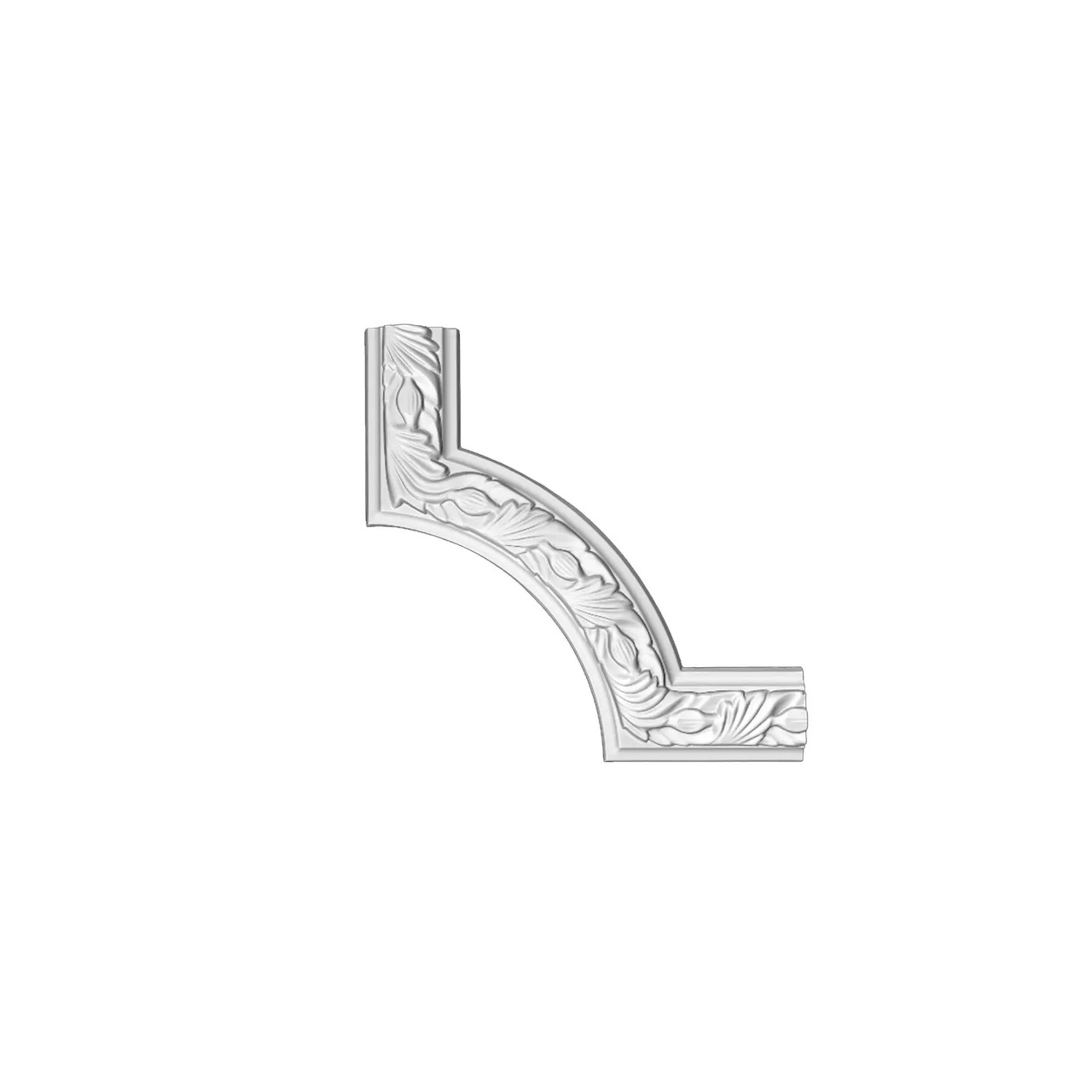 Кутовий елемент поліуретановий Harmony (M 128-2), ELITE DECOR - Зображення