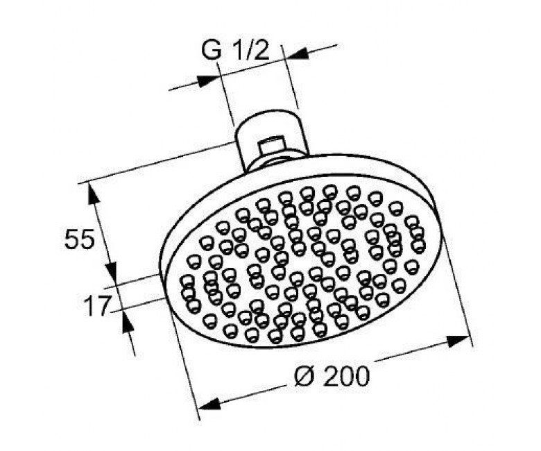 Верхний душ A-QA (6652005-00), Kludi - Зображення 163161-bc5c2.jpg