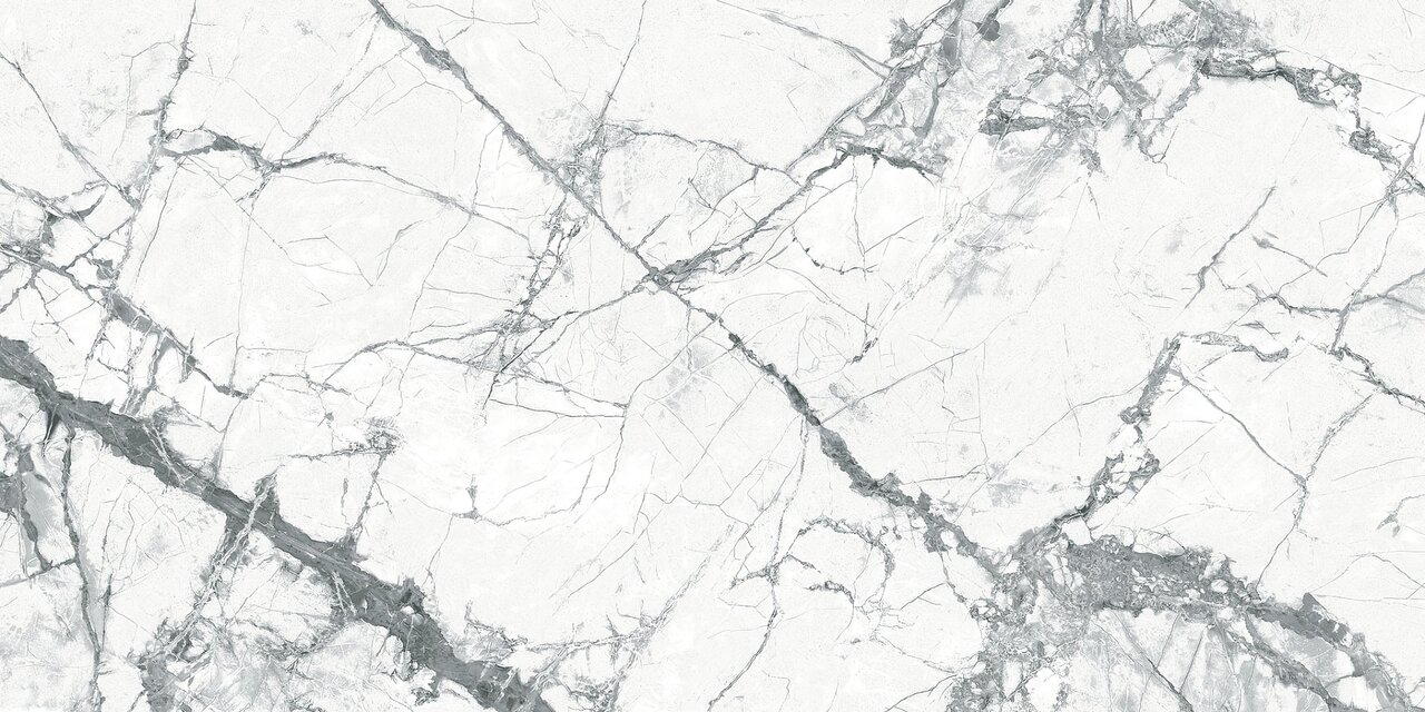 Плитка керамогранитная 12060209071-G Statuario Светло-серый 600x1200 Intercerama - Зображення