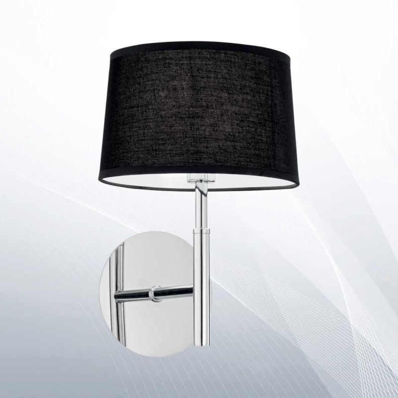 Бра HILTON AP1 NERO (164601), IDEAL LUX - Зображення
