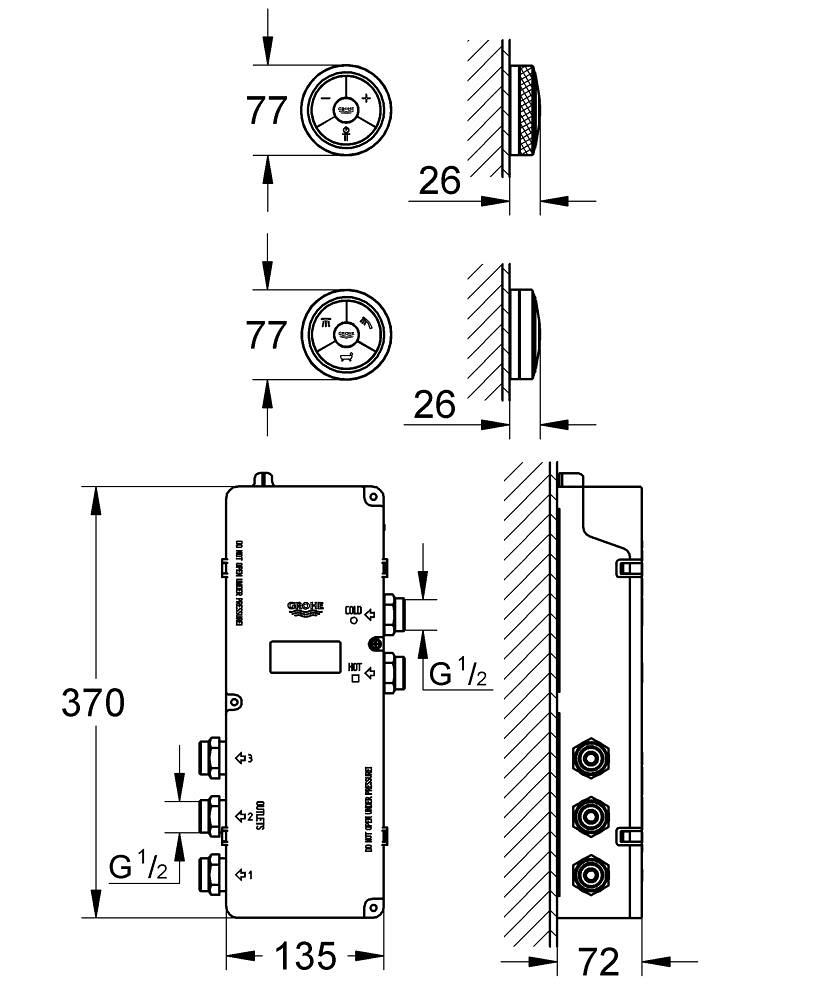 Змішувач електронний F-digital 36289000 Grohe - Зображення 164702879-9804e.jpg