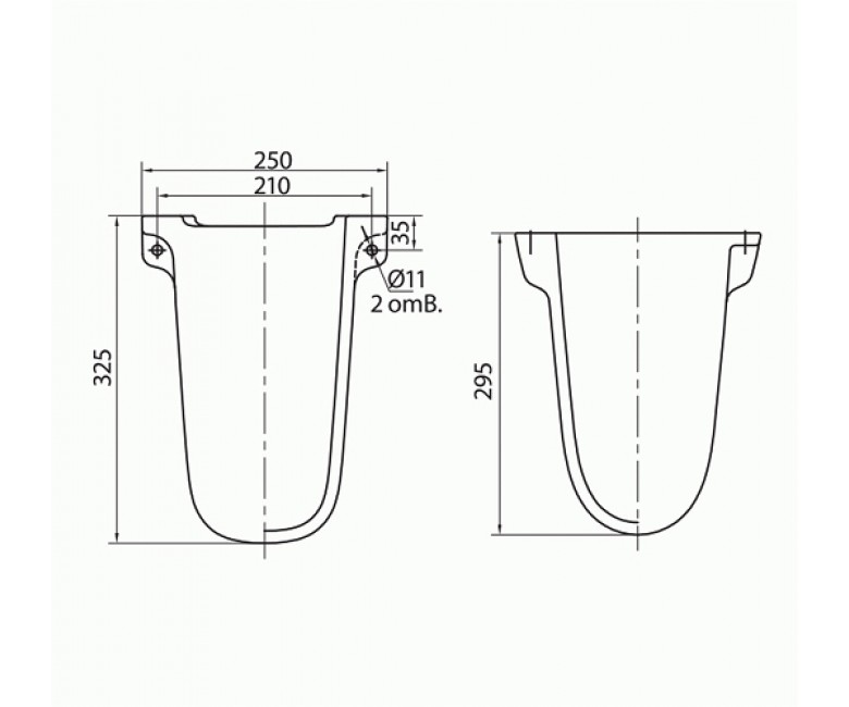 Полупьедестал для умывальника Freja L77100000 Kolo - Зображення 164702904-b2f4e.jpg