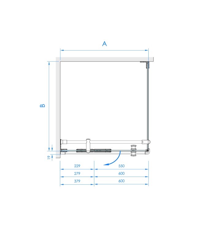 Душова кабіна квадратна Nora Plus 100x100x190 BRASTA - Зображення 164703436-7a4a6.jpg