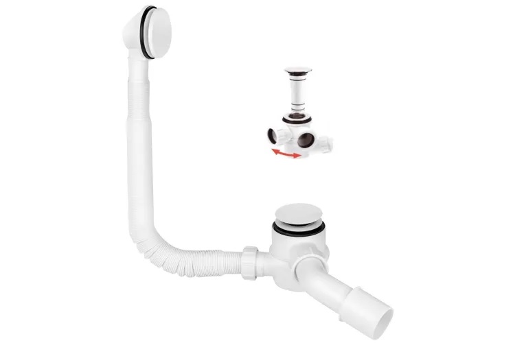 Сифон для ванни click-clack HC2600CL-WH McAlpine - Зображення 164707067-52213.jpg
