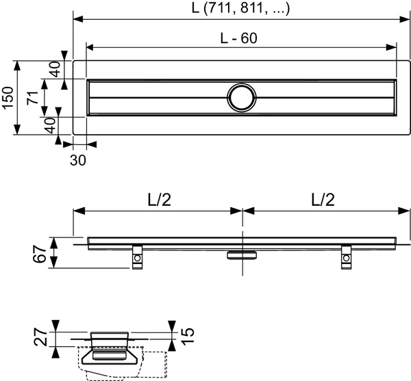 Душовий канал 100 см TECEdrainline 601000 TECE - Зображення 164707495-90402.jpg