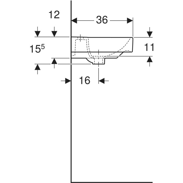 Умивальник 45 Smyle Square 500.222.01.1 Geberit - Зображення 164708037-44334.jpg