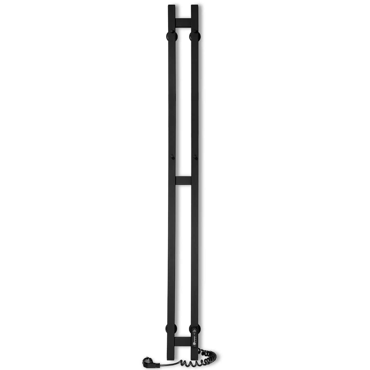 Рушникосушка електрична Дует ЧФ3 80x1200 RAL 9005 LARIS - Зображення