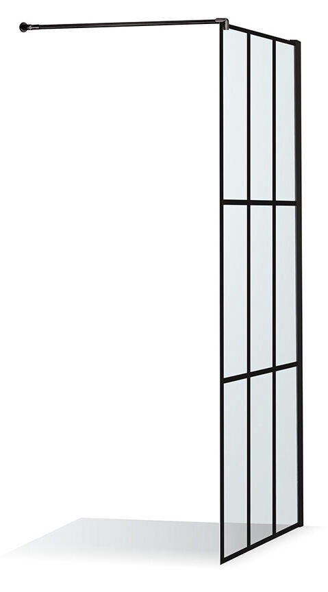 Душова стінка Ema Nero Сube 82,8x200 Brasta - Зображення