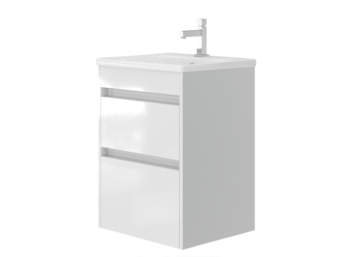 Шафка з умивальником Luton Lt-55 білий Juventa - Зображення
