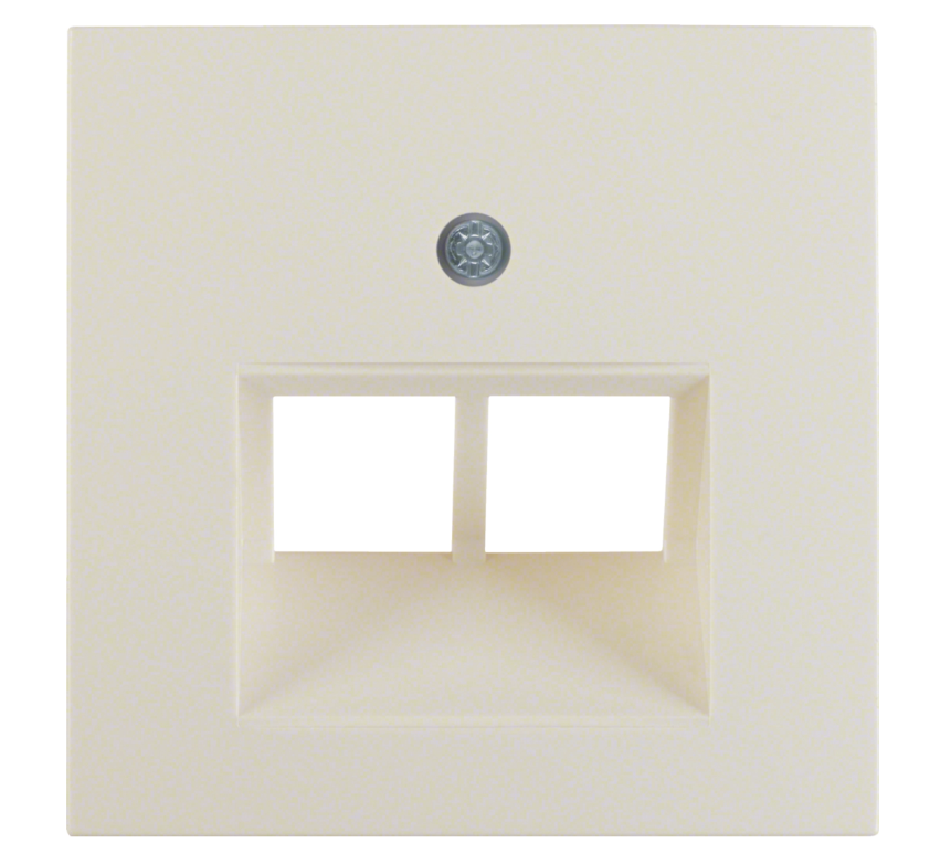 Накладка розетки UAE-E-Dat Berker S1 Белый 14098982 Hager - Зображення