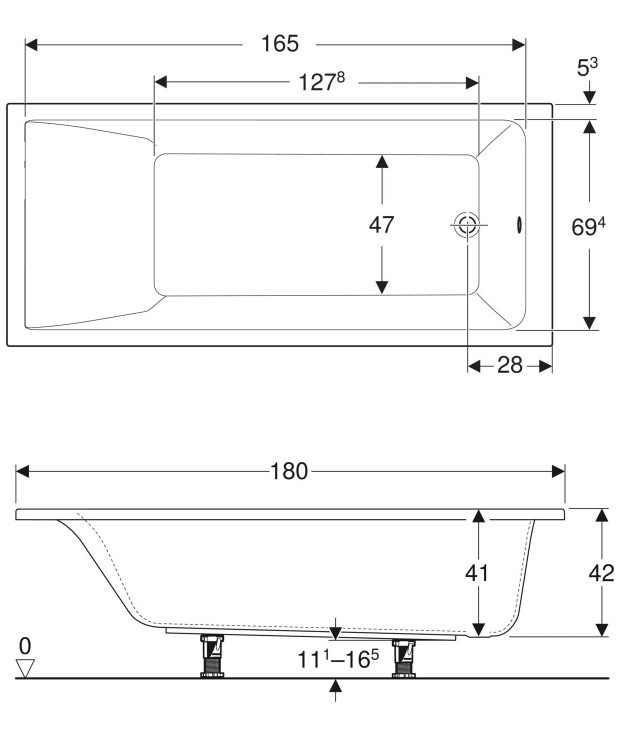 Ванна прямокутна з ніжками Selnova Square 180x80 554.386.01.1 Geberit - Зображення 164711643-75989.jpg