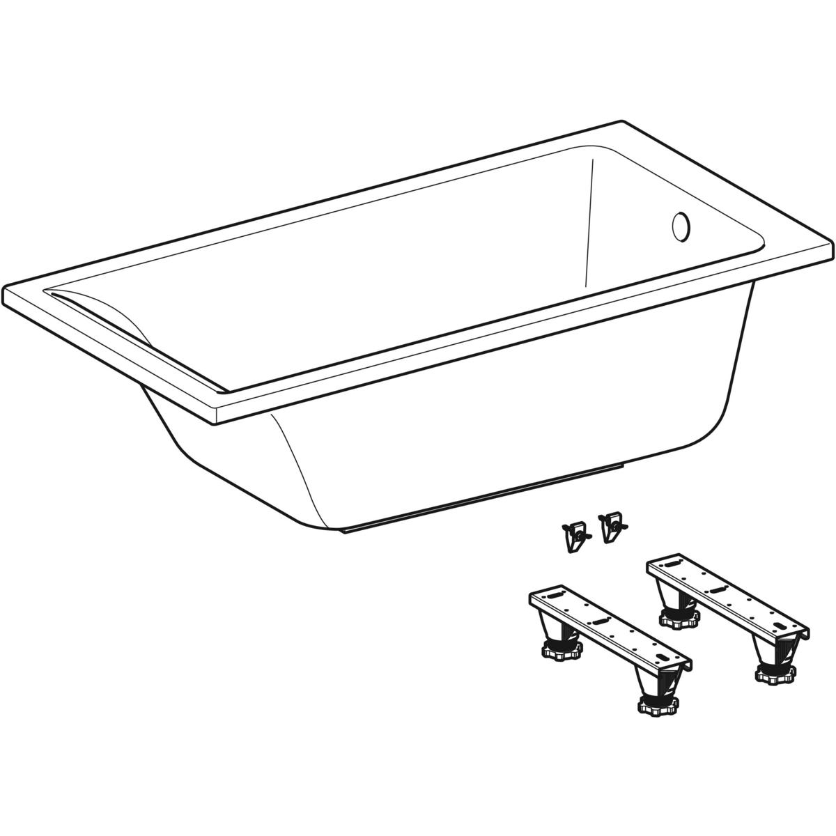 Ванна прямокутна з ніжками Selnova Square 180x80 554.386.01.1 Geberit - Зображення 164711643-7e36b.jpg