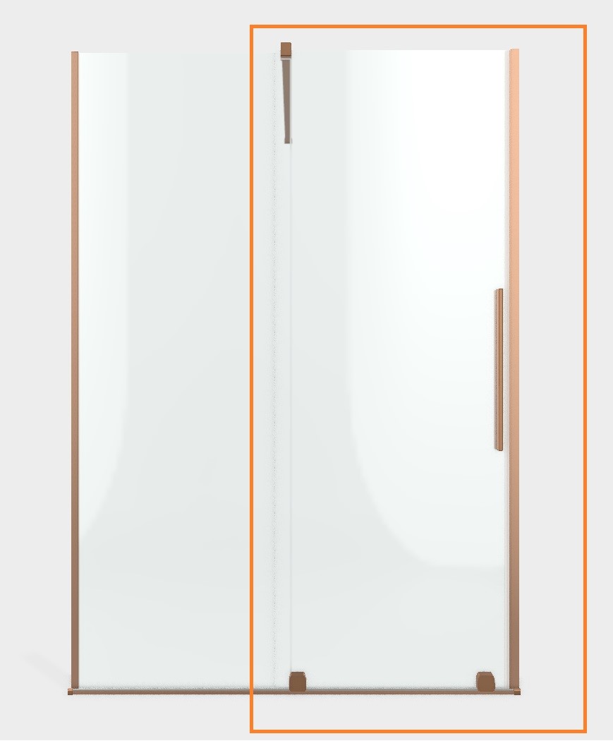 Душові двері Furo Brushed Copper DWJ 130 L RADAWAY - Зображення 164712105-d8db1.jpg