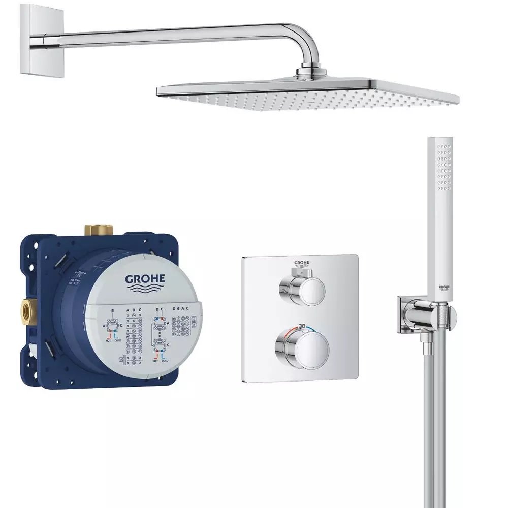 Душова система Grohtherm Mono 310 Cube 34870000 Grohe - Зображення