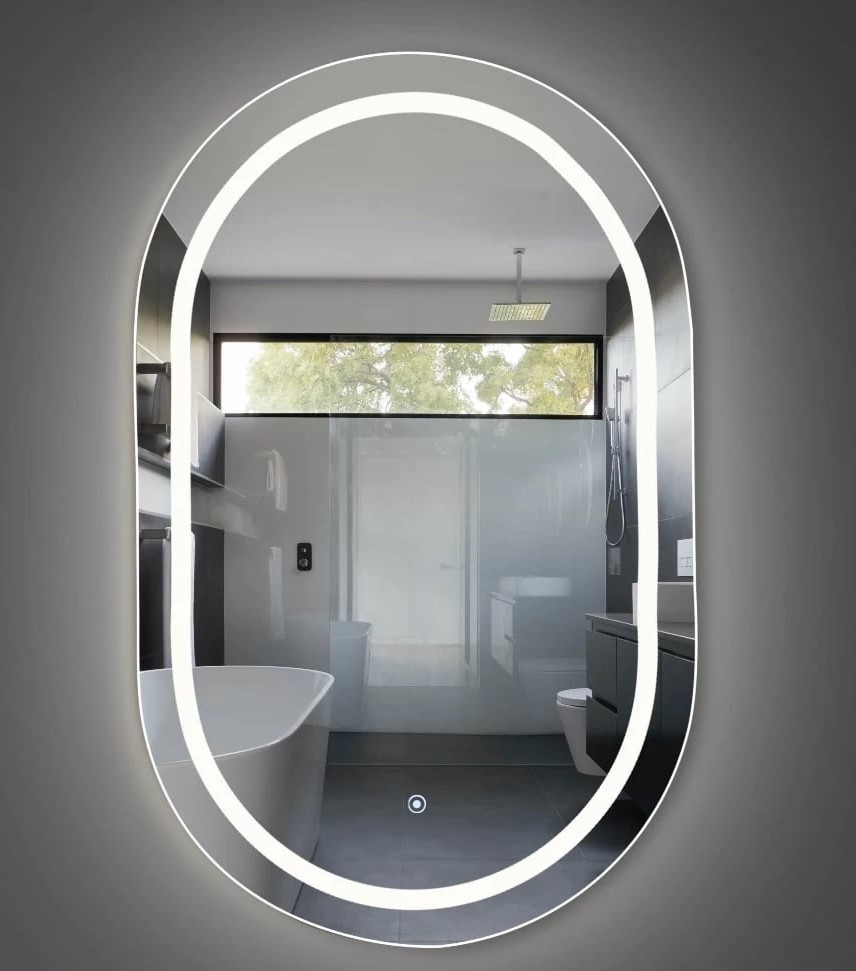 Дзеркало Freedom One LED 600x900 Luxury Wood - Зображення