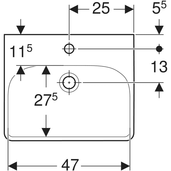 Умывальник 50 Smyle Square 500.256.01.1 Geberit - Зображення 164713045-47fed.jpg