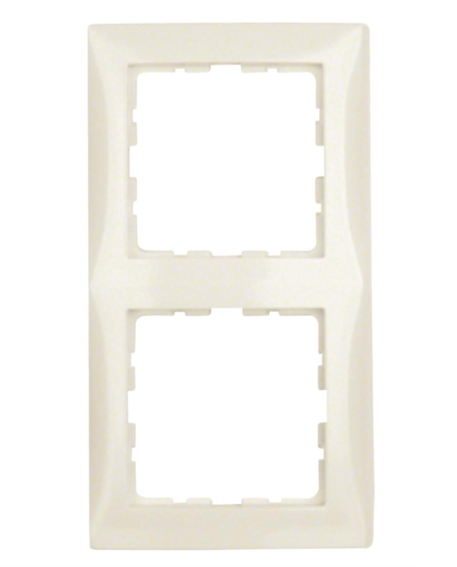 Рамка 2-місна Berker S1 Білий 10128982 Hager - Зображення