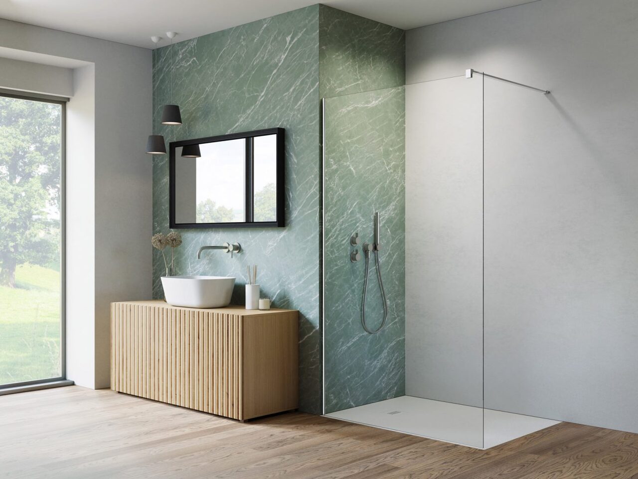 Душова стінка NES Walk-in II 100 RADAWAY - Зображення 164713140-edf72.jpg