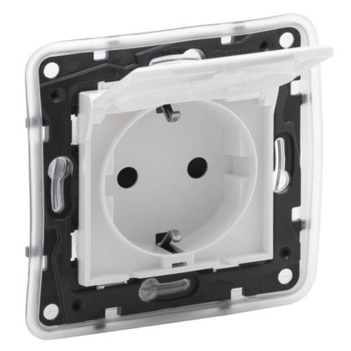 Розетка силовая с крышкой 2К+С 16А 250В автоматические клеммы Niloe Step 863123 Legrand - Зображення