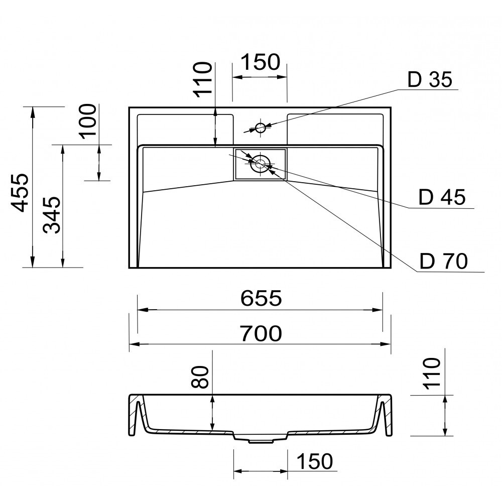 Умивальник Vitold 700 White Fancy Marble - Зображення 164713244-60f43.jpg