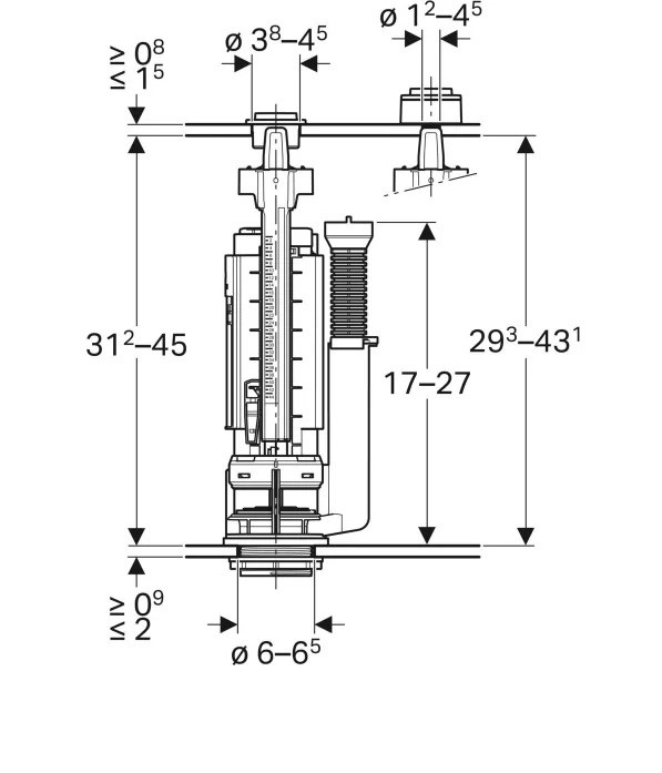 Сливной механизм для бачка 282.303.21.2 Geberit - Зображення 164714687-c3901.jpg