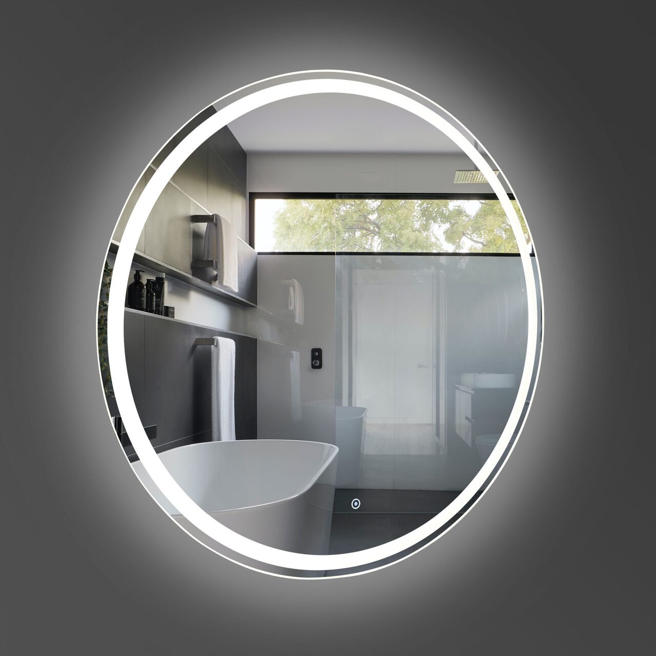 Дзеркало Perfection One LED 90 Luxury Wood - Зображення