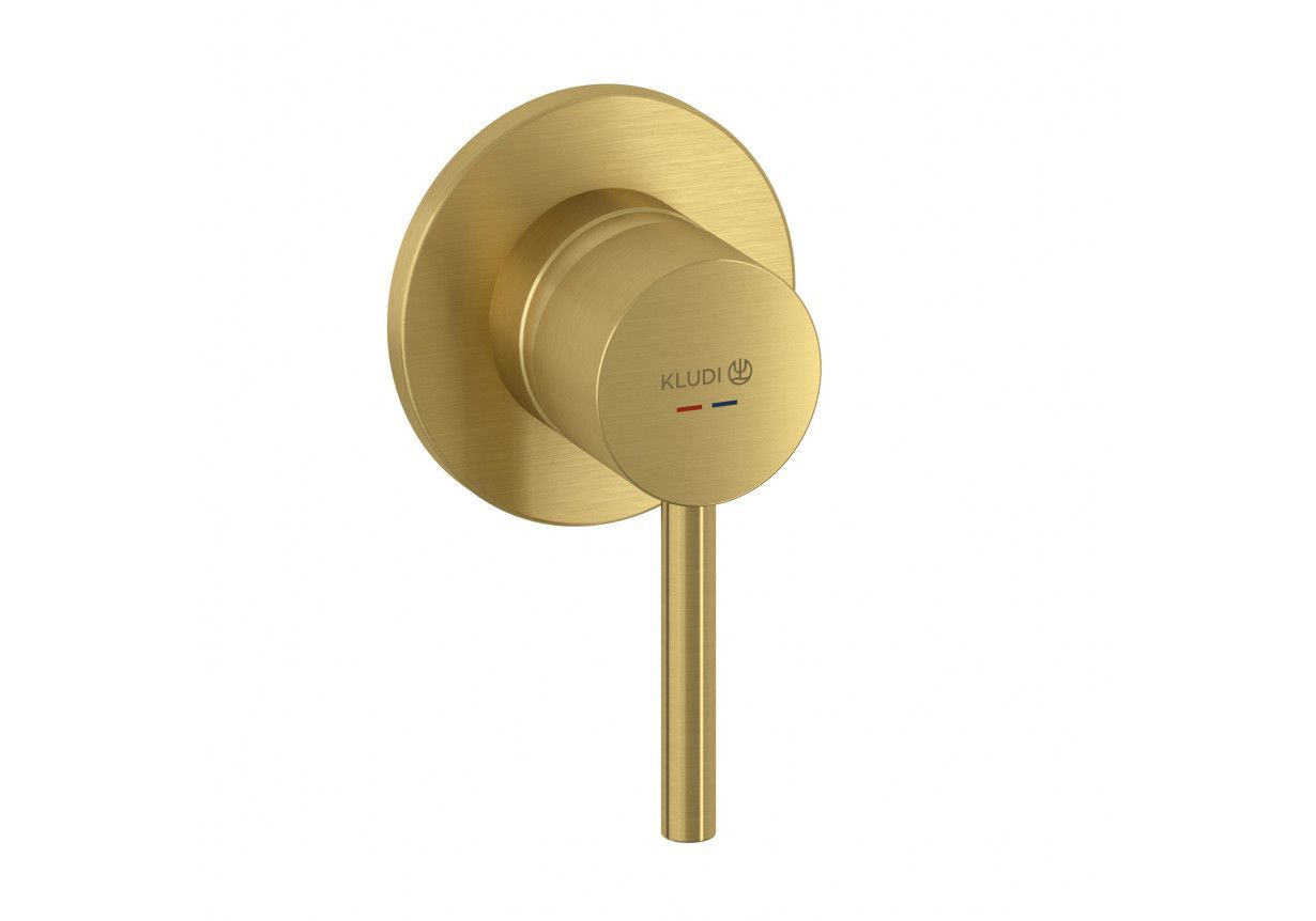 Змішувач для душу Bozz Mini золотий брашований 38925N076 Kludi - Зображення