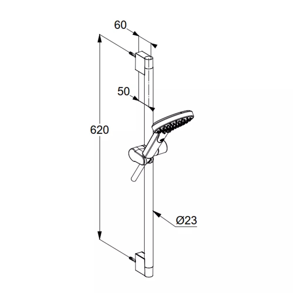 Душевой набор Dive 1S хром 6961005-00 Kludi - Зображення 164715019-aeab2.jpg