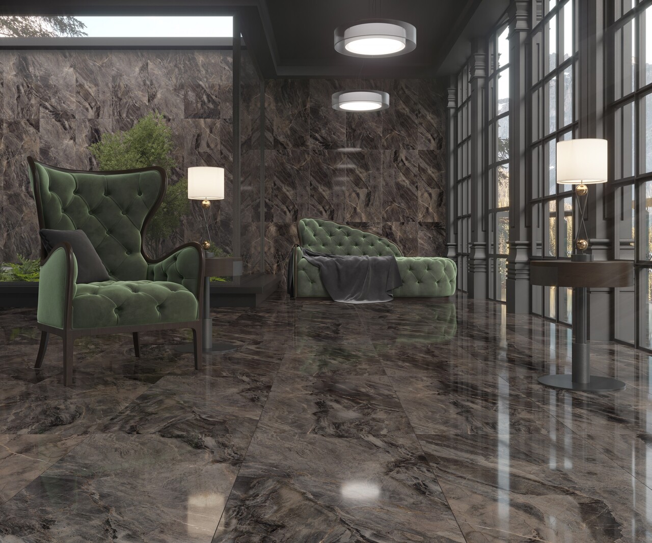 Плитка керамогранитная 6060138032-KL Night Light Темно-коричневый 600x600 Intercerama - Зображення 164715555-c5334.jpg