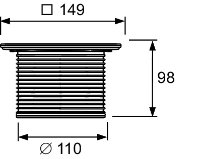 Решітка для душового трапа TECEdrainpoint S 3660008 Tece - Зображення 164715619-60d58.jpg