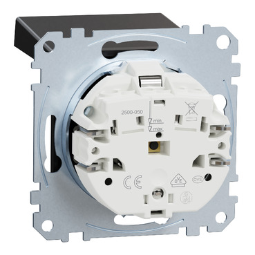 Розетка с заземлением Merten System M Черный (MEG2311-0403), Schneider Electric - Зображення 164715660-032b0.jpg