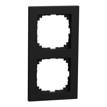 Рамка 2-местная вертикальная M-Pure Ocean Plastic Черный (MEG4020-3603), Schneider Electric - Зображення