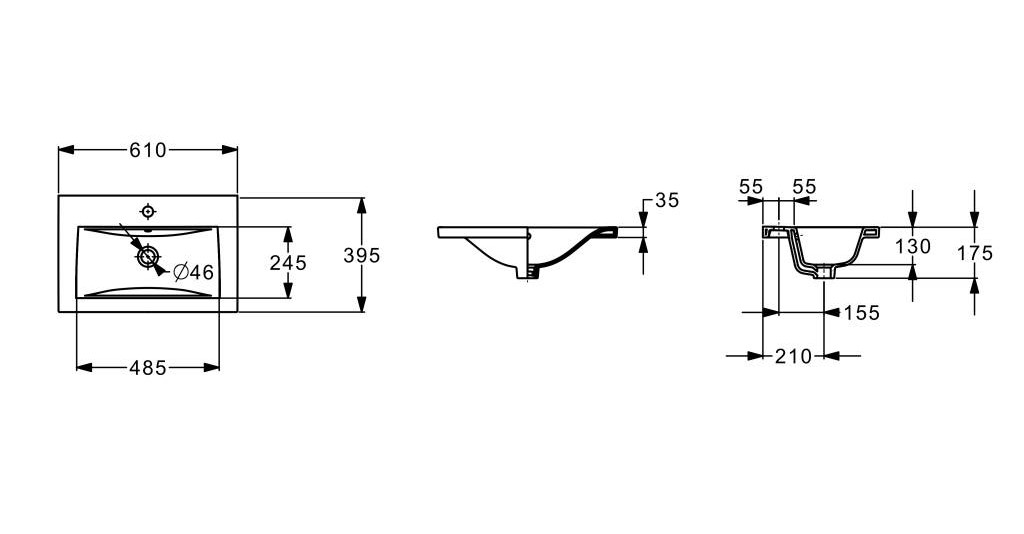 Умивальник Hebe 615х395 A3272A1000 Roca - Зображення 164715865-eb568.jpg