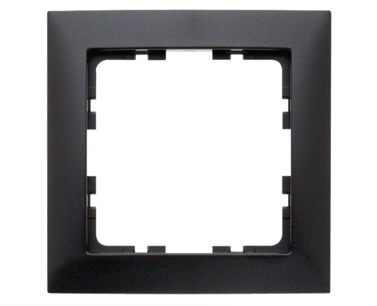 Рамка 1-местная Berker S1 Антрацит 10119949 Hager - Зображення